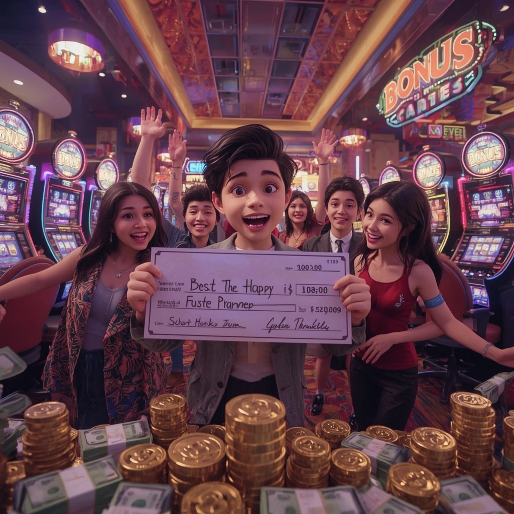 man receiving a bonus at PLAYSQR CASINO
