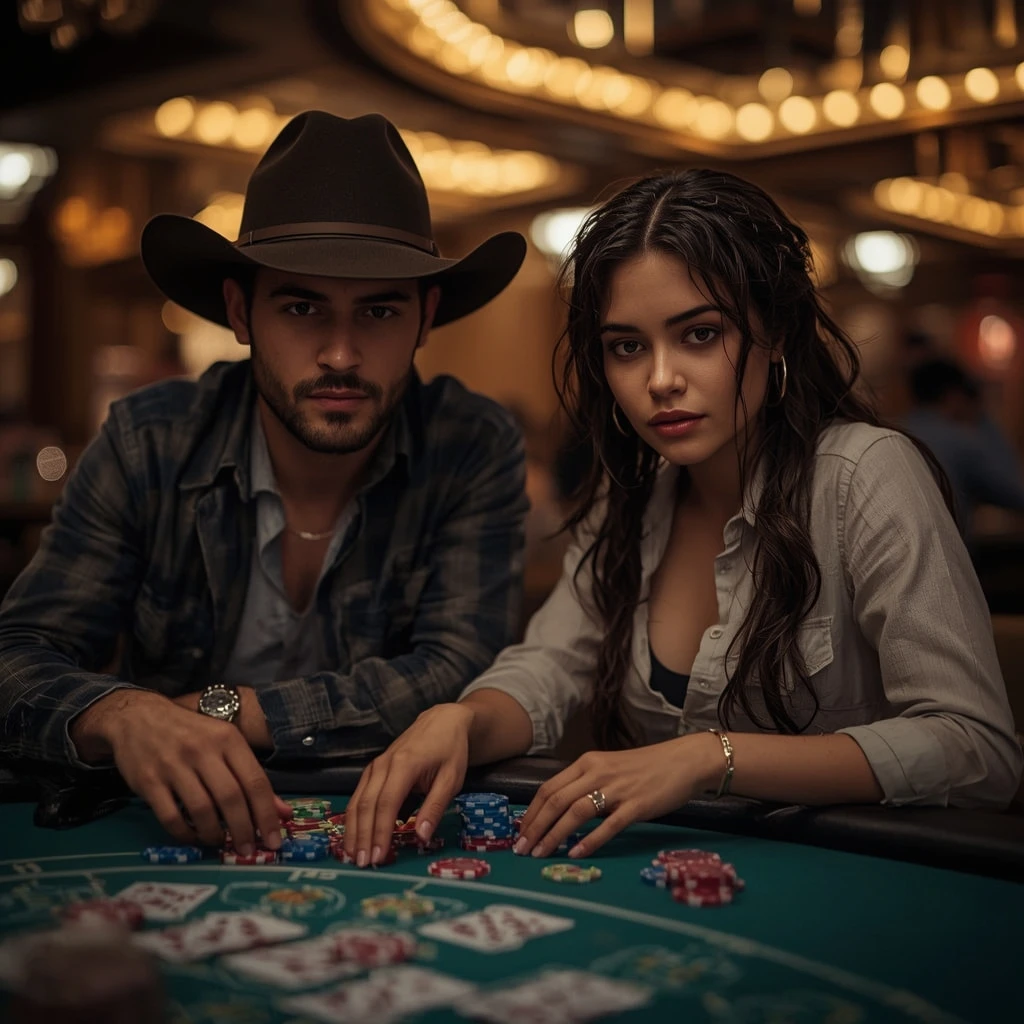 photo of two poker players at Playsqr Casino